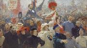 Ilya Repin 17 October 1905, oil painting on canvas
